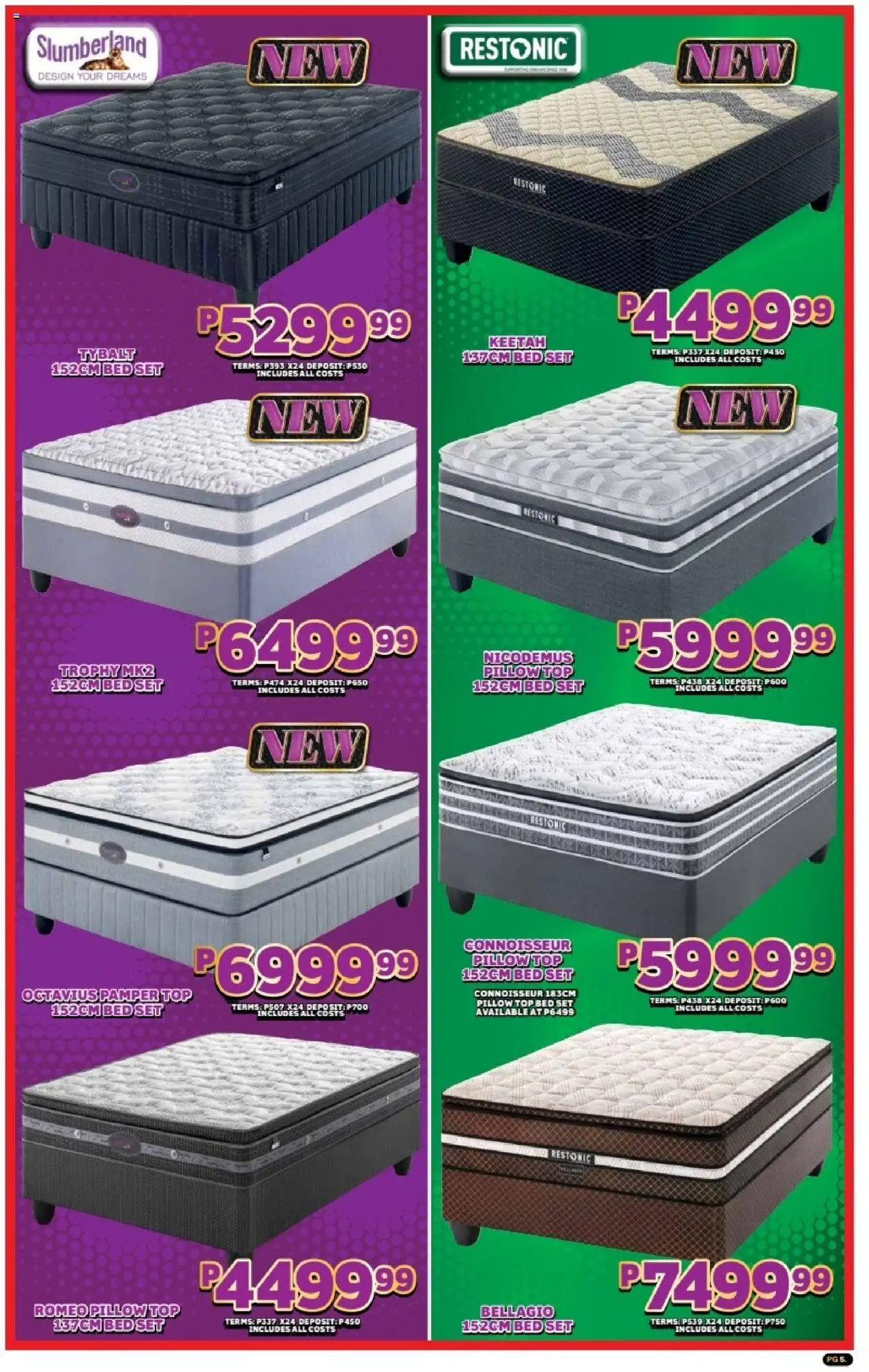 New Lewis Stores catalogue – valid from 01.10.2025 | Page: 5 | Products: Bed, Pillow