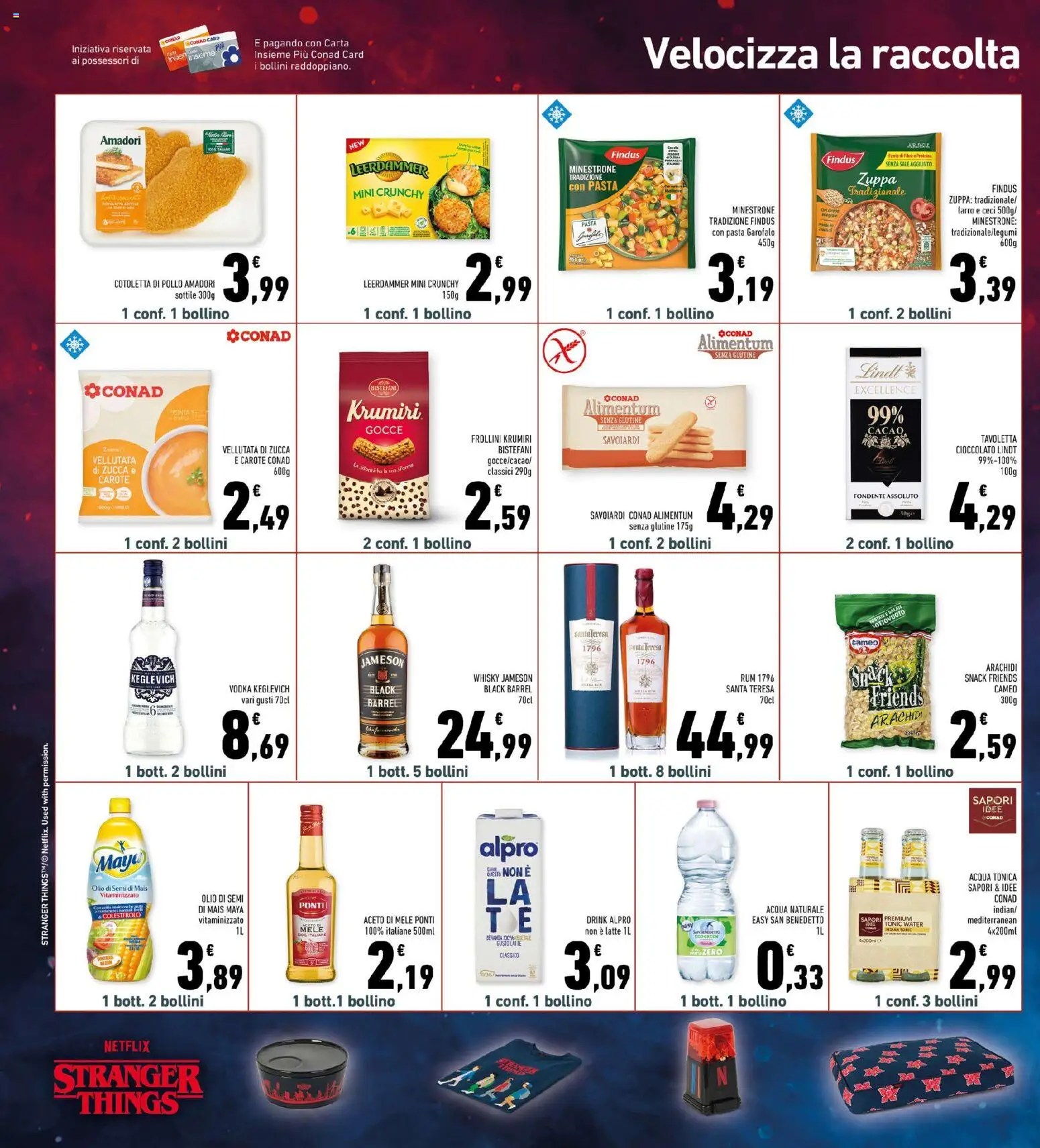 Volantino Conad del 10.12.2025 | Pagina: 24 | Prodotti: Ceci, Acqua naturale, Mais, Arachidi