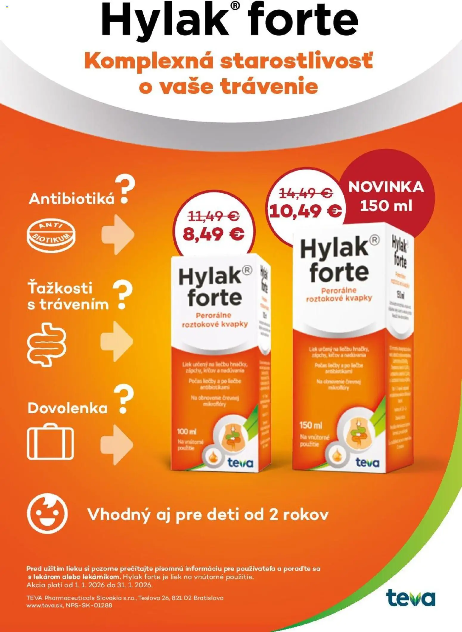 Nové Schneider lekáreň akcie – leták je platný od 01.01.2026 | Strana: 10 | Produkty: Hylak Forte