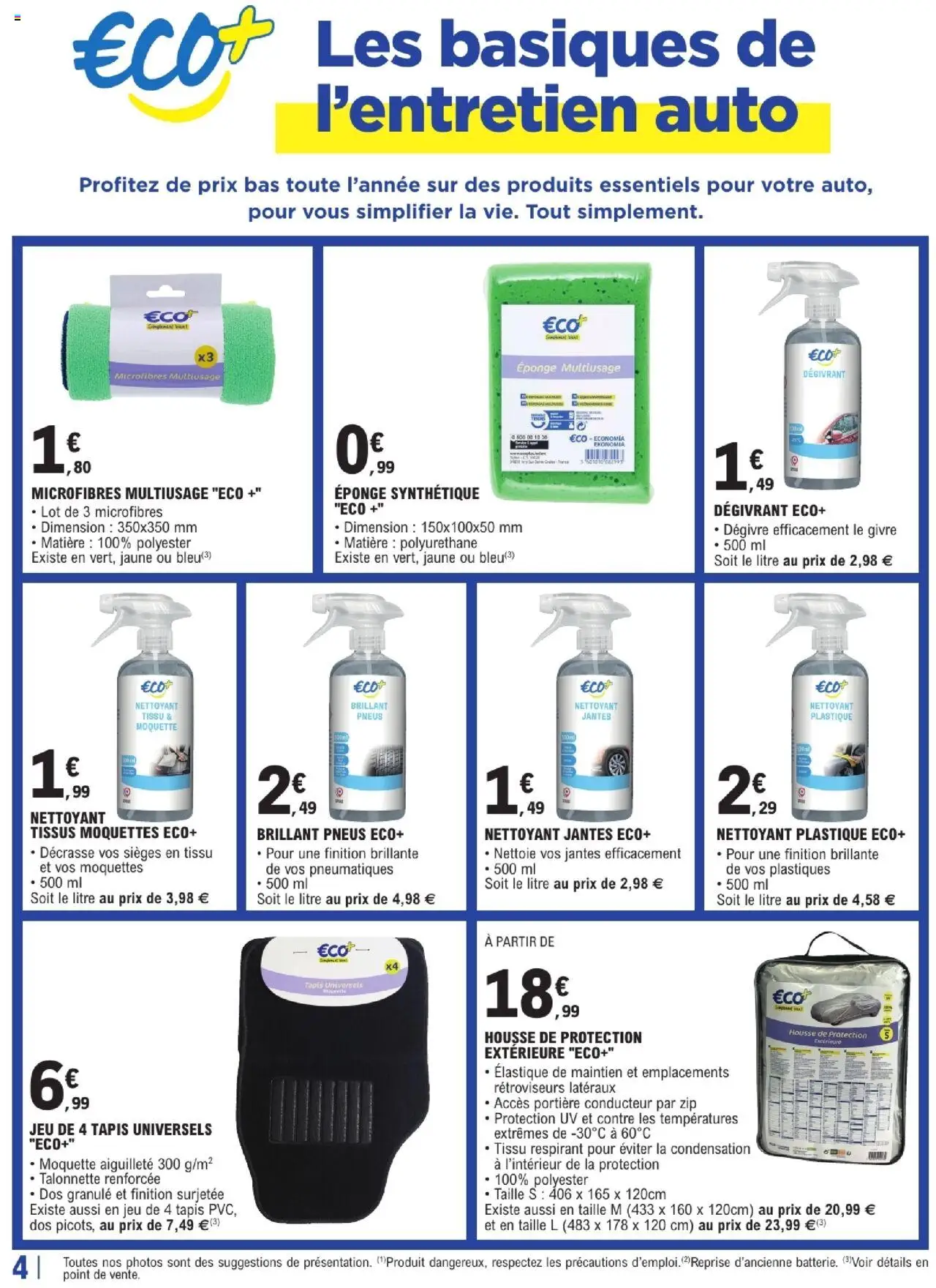  | Page: 4 | Produits: Pneus, Eponge, Tapis