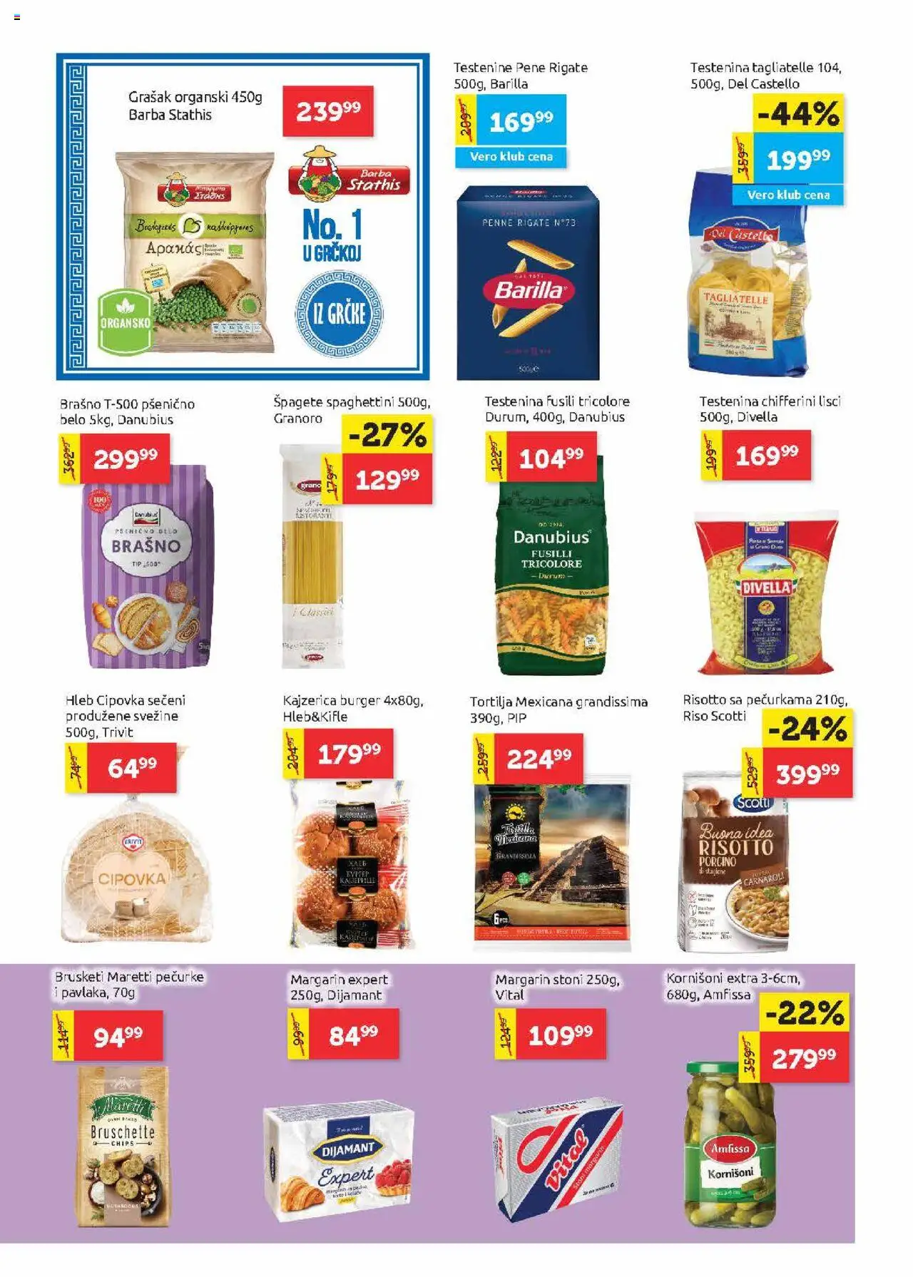 SuperVERO katalog - važi od 24.07.2025 | Strana: 10 | Proizvode: Tortilja, Grašak, Brusketi, Hleb