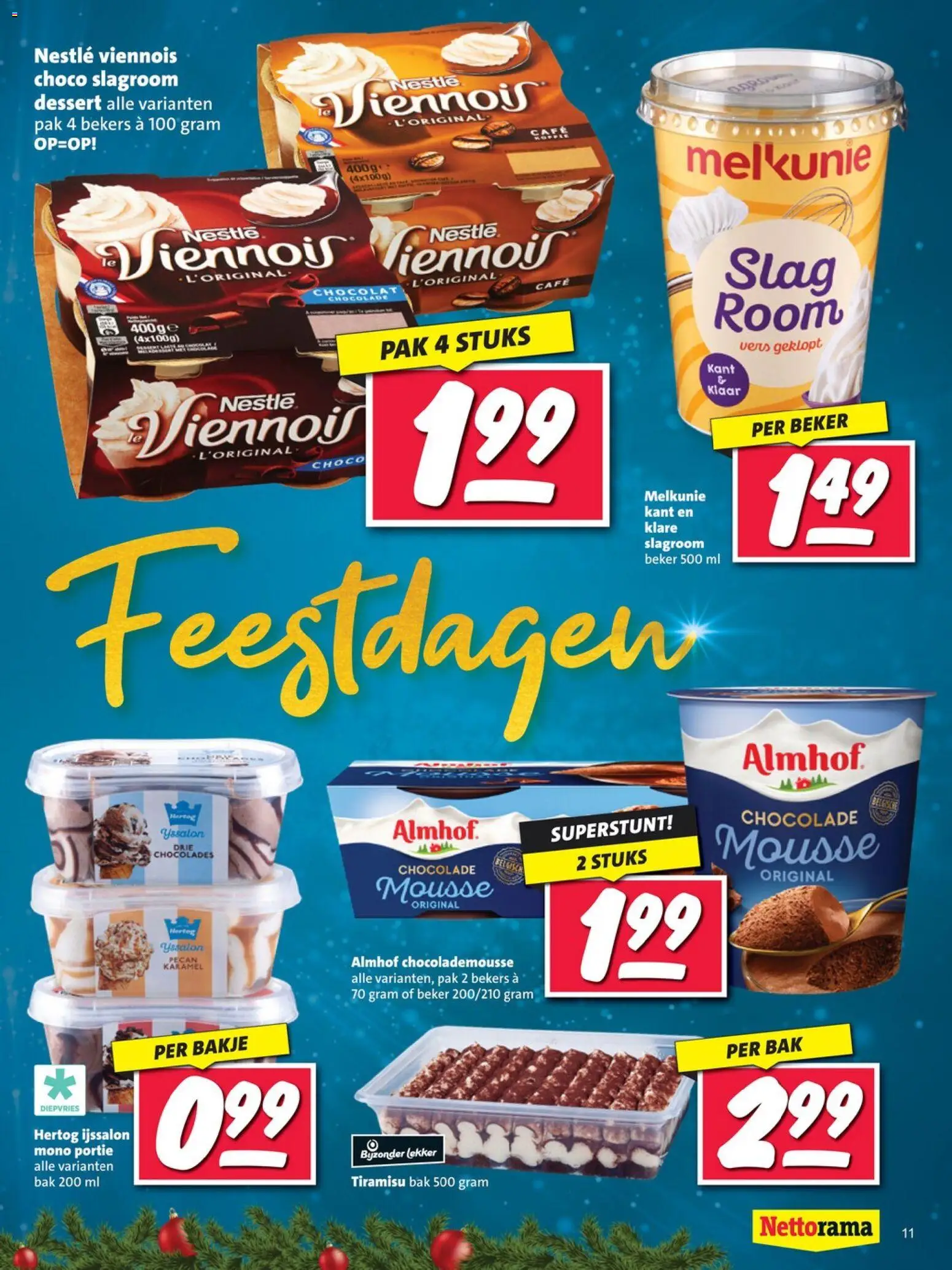 {H1} | Pagina: 11 | Producten: Chocolade, Beker, Room, Slagroom