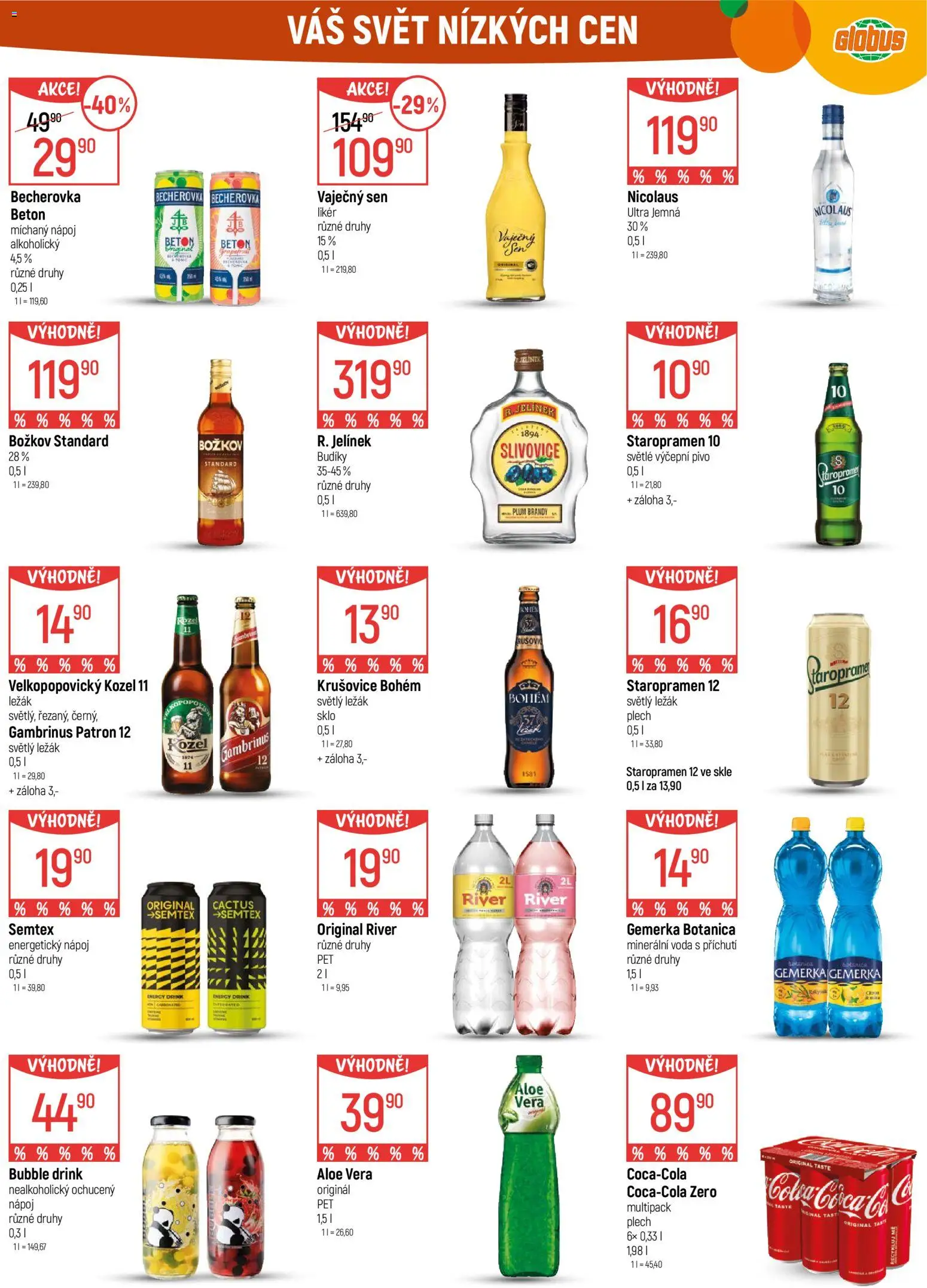 Globus leták - Plzeň od 10.12.2025 | Strana: 32 | Produkty: Gemerka, Energetický nápoj, Slivovice, Minerální voda