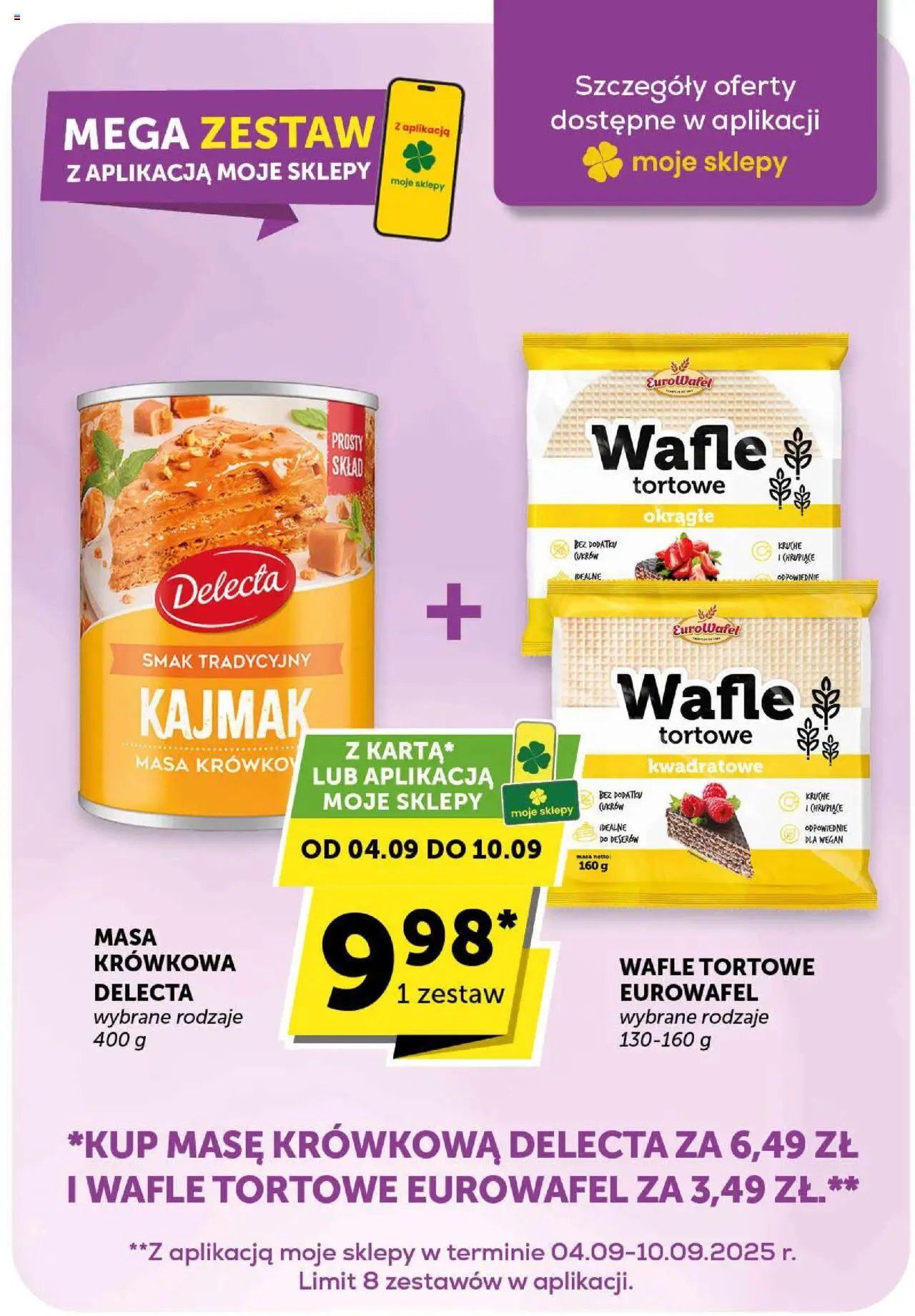 Euro Sklep Gazetka od 04.09.2025 | Strona: 19 | Produkty: Wafle, Wafle tortowe, Kajmak