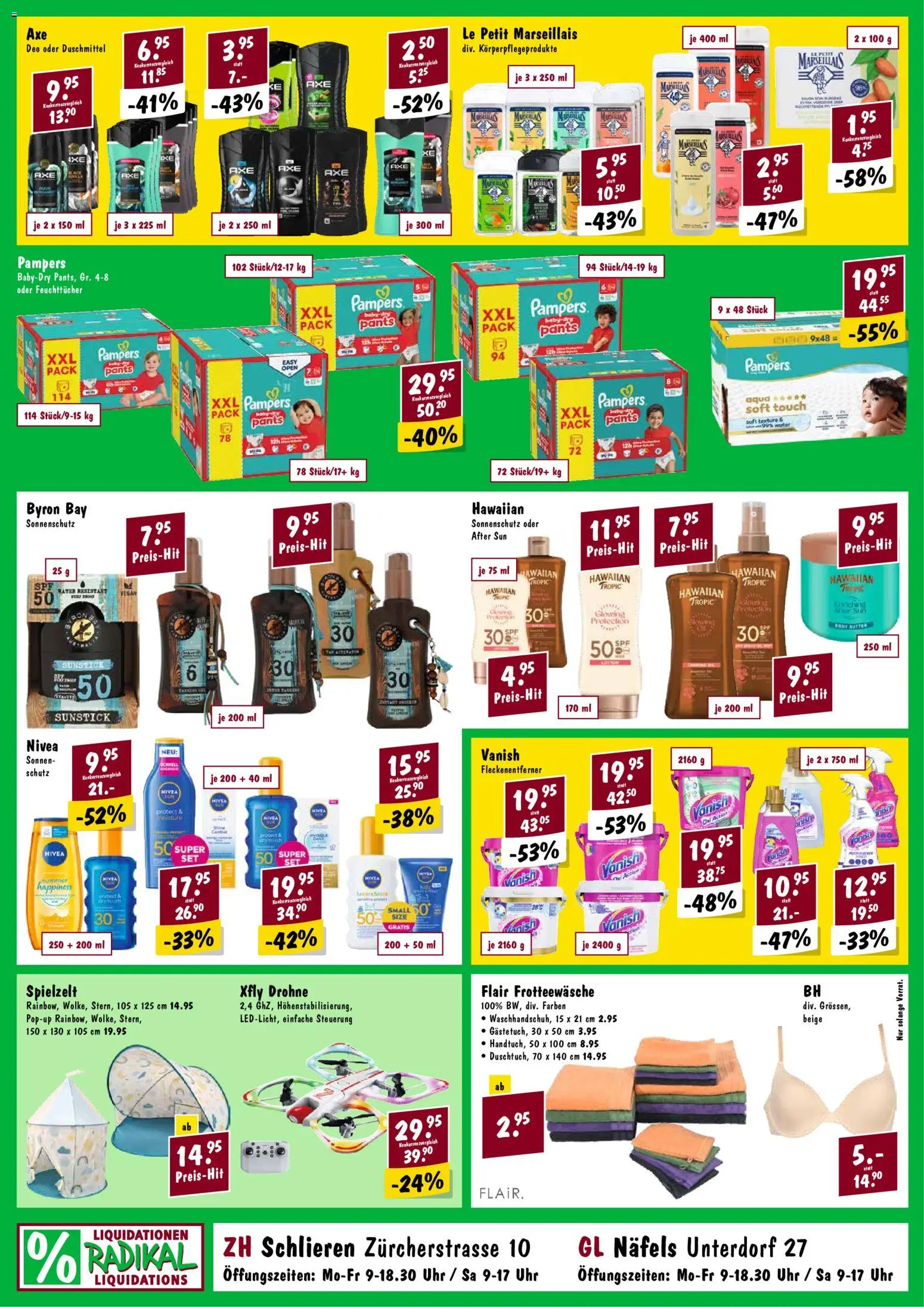 Radikal aktionen – gültig ab 18.03.2026 | Seite: 2 | Produkte: After Sun, Fleckenentferner, Drohne, Pampers