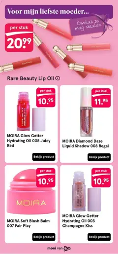 MOIRA Soft Blush Balm 007 Fair Play, Soft Blush Balm 007 Fair Play - Voorbeeld van een folder van Etos, geldig van 20.04.2026 | Pagina: 2 | Producten: Blush