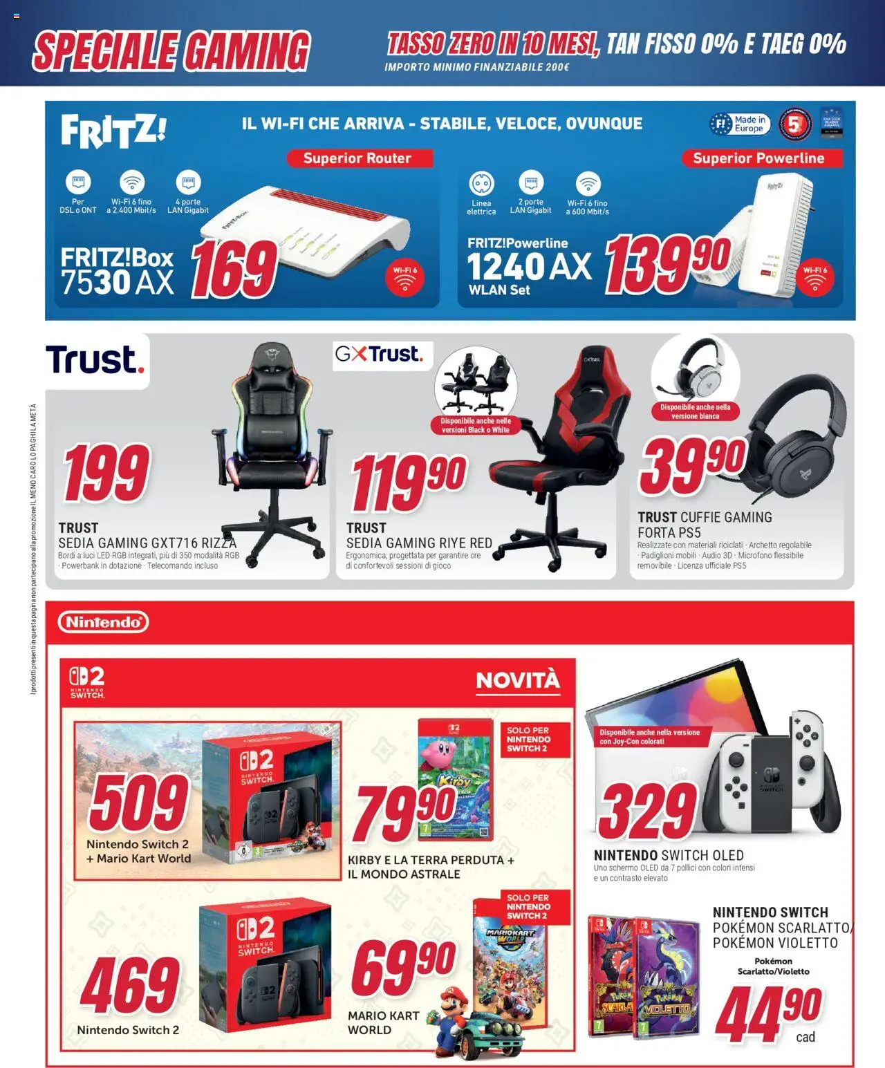 Volantino Trony del 21.08.2025 | Pagina: 16 | Prodotti: Router, Gioco, Microfono, Sedia