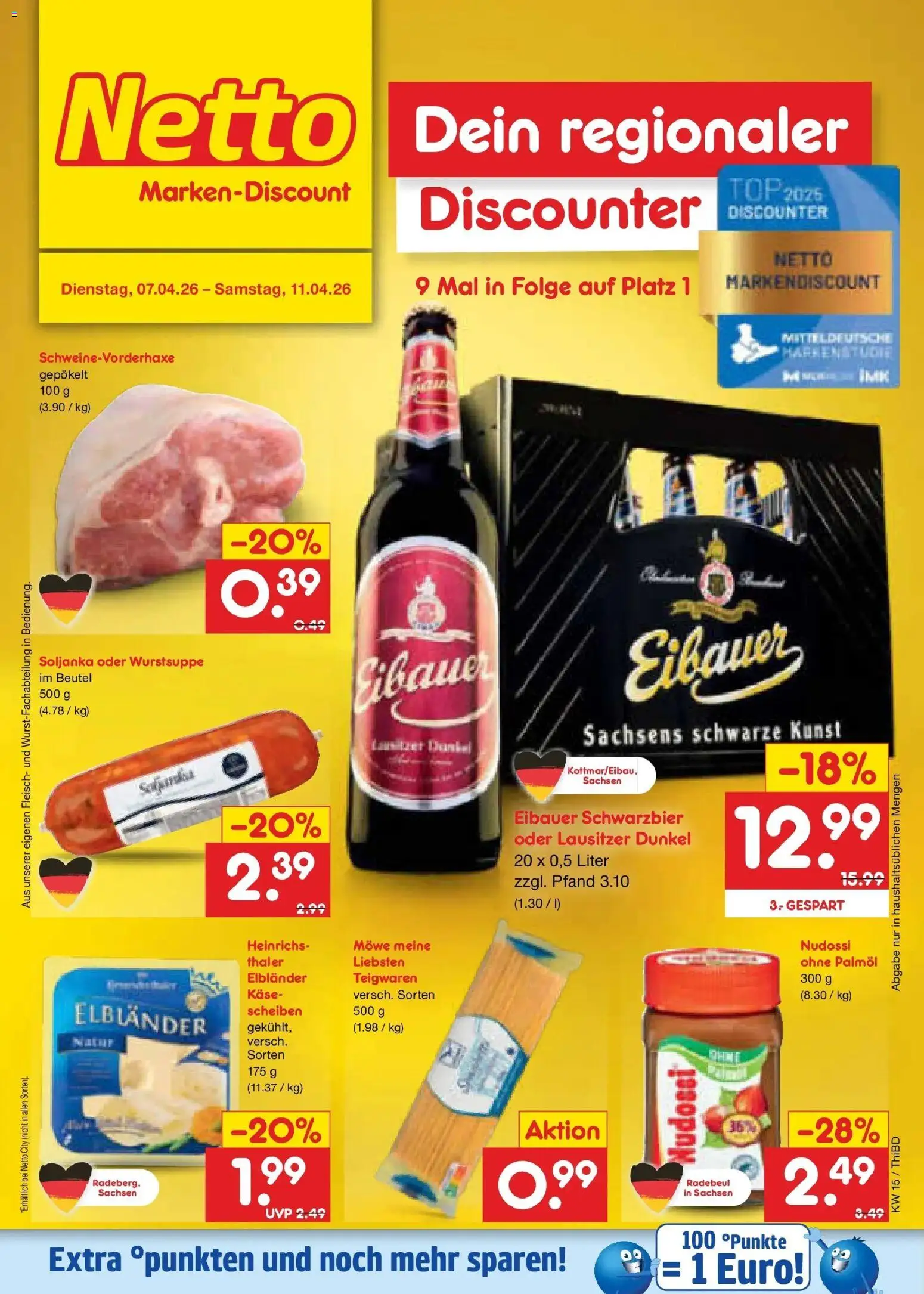 Netto Marken-Discount Prospekt Thiendorf	 – gültig ab 05.04.2026 | Seite: 26 | Produkte: Top, Käse, Fleisch