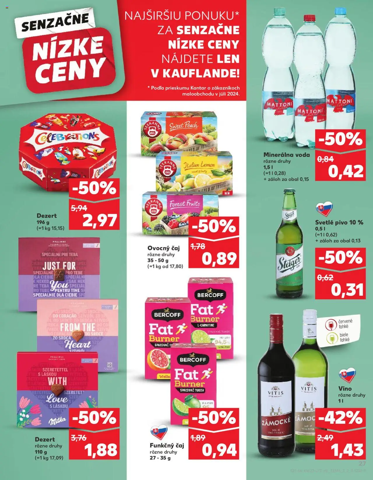 Nové Kaufland akcie – leták je platný od 29.05.2025 | Strana: 27 | Produkty: Limetka, Pivo, Čaj, Teekanne