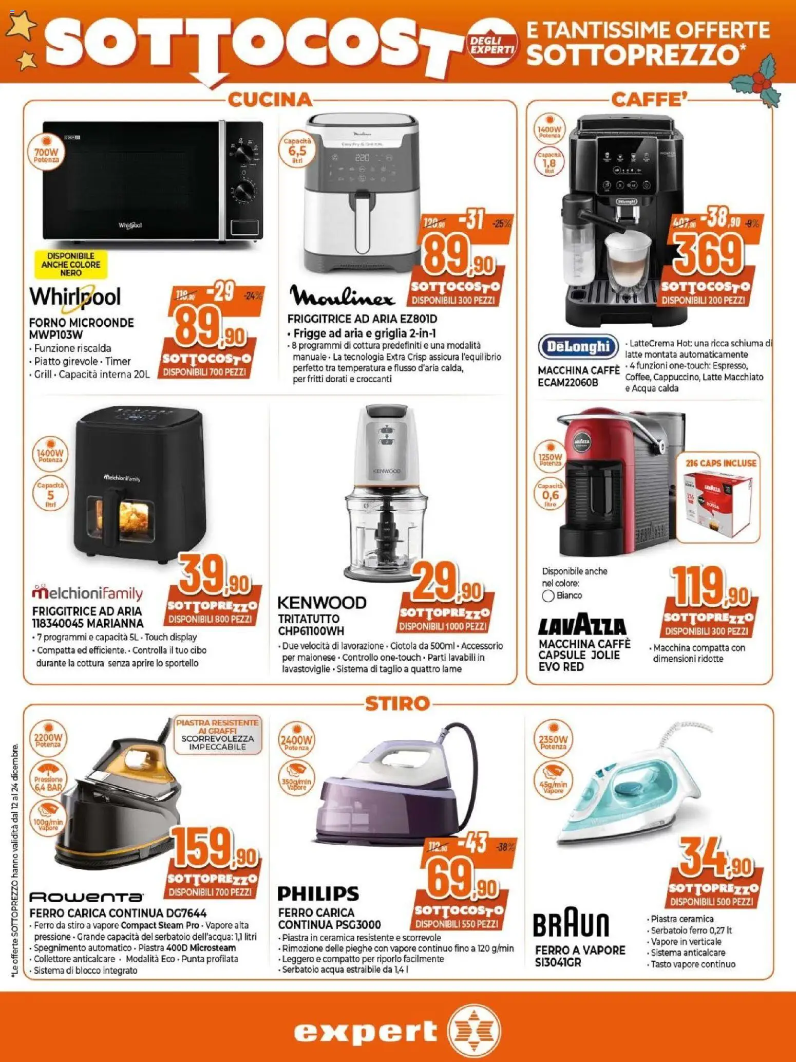 Volantino Expert del 12.12.2025 | Pagina: 23 | Prodotti: Tritatutto, Anticalcare, Acqua, Lavastoviglie