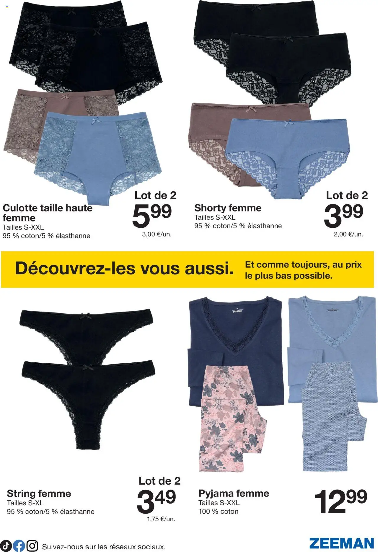  | Page: 19 | Produits: Coton, Pyjama femme, Culotte, Pyjama