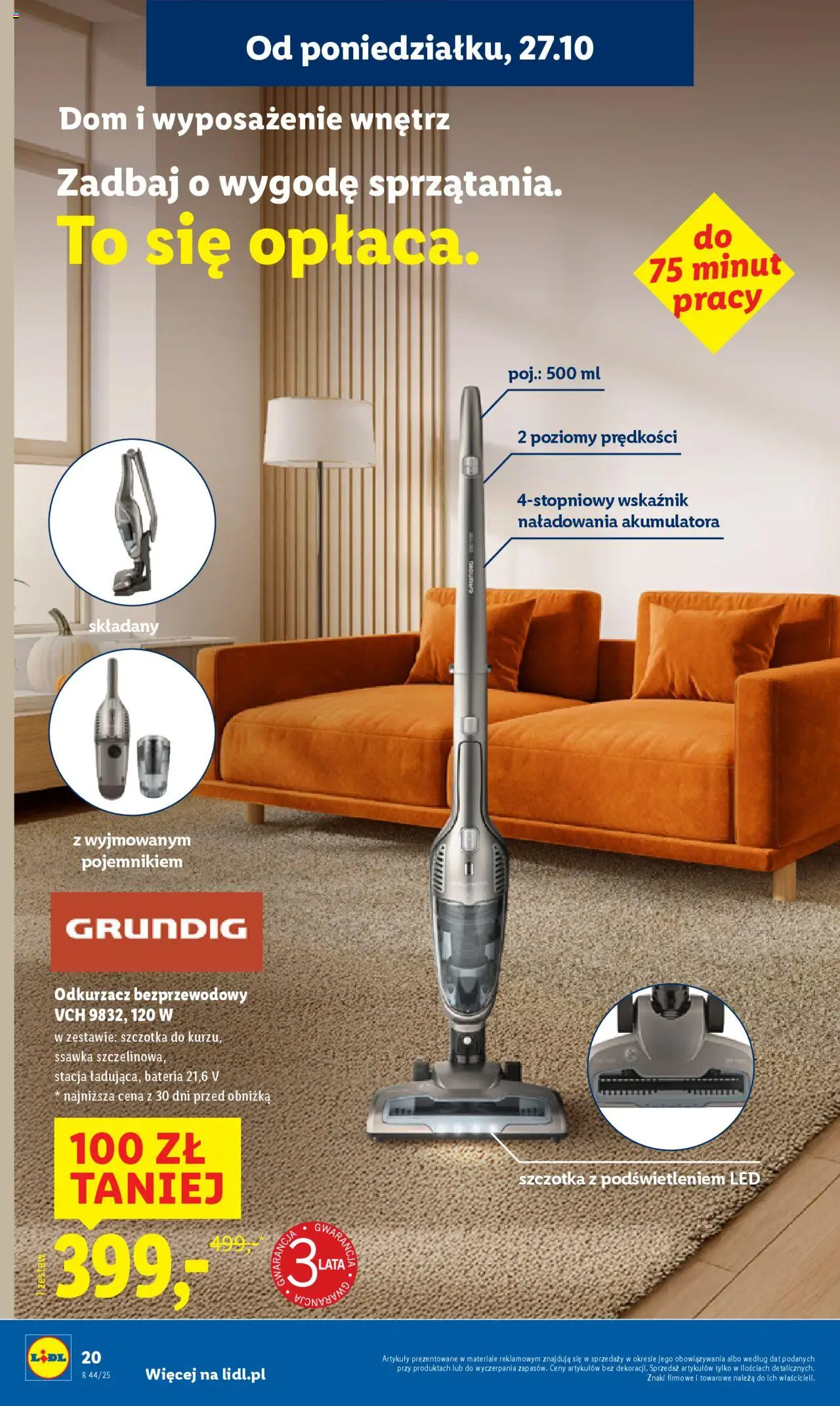 Lidl Katalog od 27.10.2025 | Strona: 24 | Produkty: Odkurzacz, Cleaner, Bateria, Szczotka