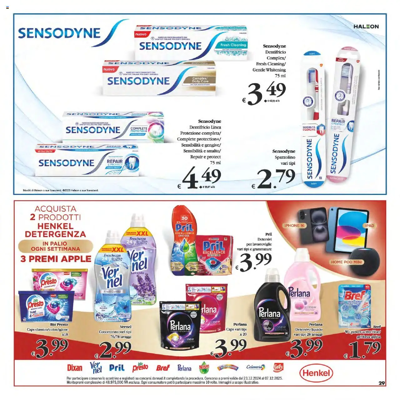 Volantino Decò del 02.09.2025 | Pagina: 29 | Prodotti: Iphone, Dentifricio, Spazzolino, Ipad