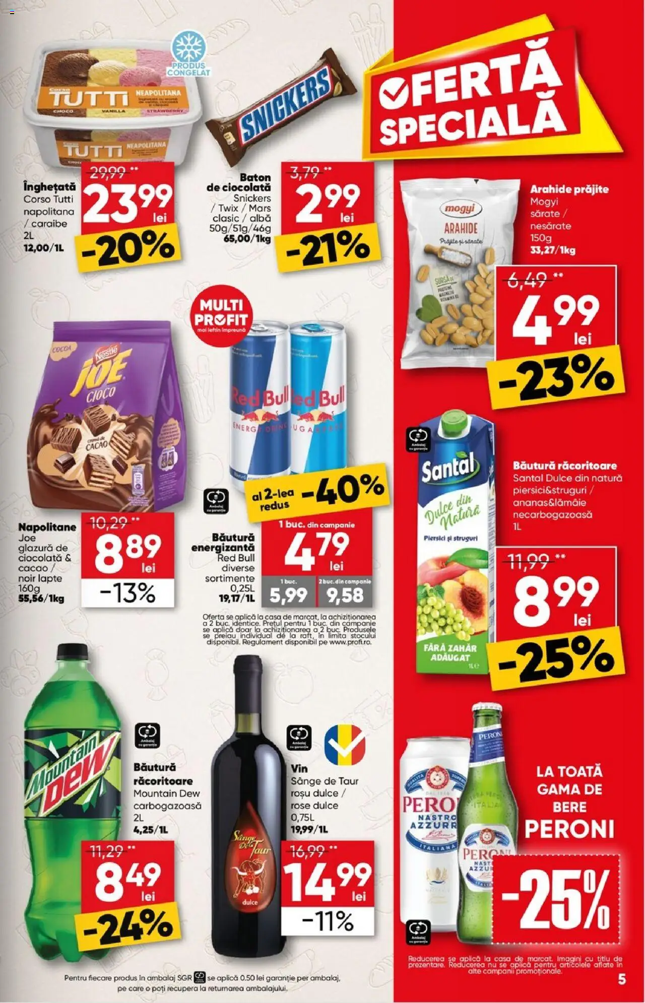 Catalog Profi Go – valabil de la 06.08.2025 | Pagină: 5 | Produse: Struguri, Napolitane, Lapte, Bere