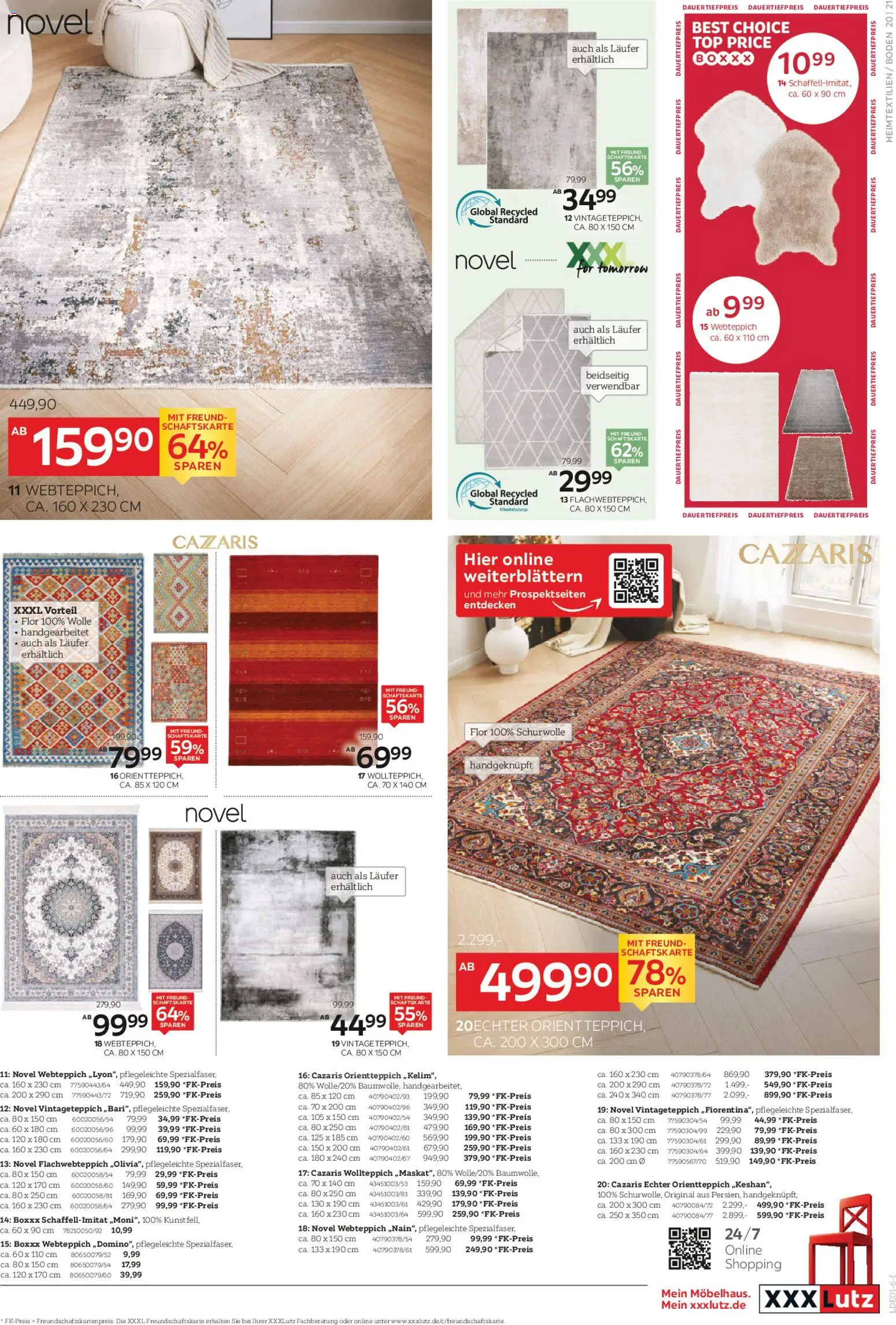 XXXL Lutz Neueröffnungsangebote in Rangsdorf – gültig ab 01.03.2026 | Seite: 21 | Produkte: Top, Orientteppich