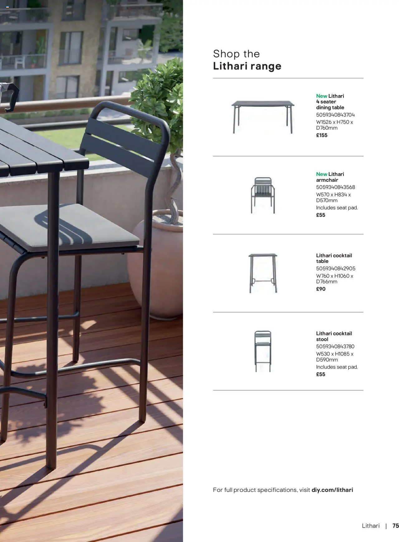 {H1} | Page: 75 | Products: Table, Dining table, Armchair