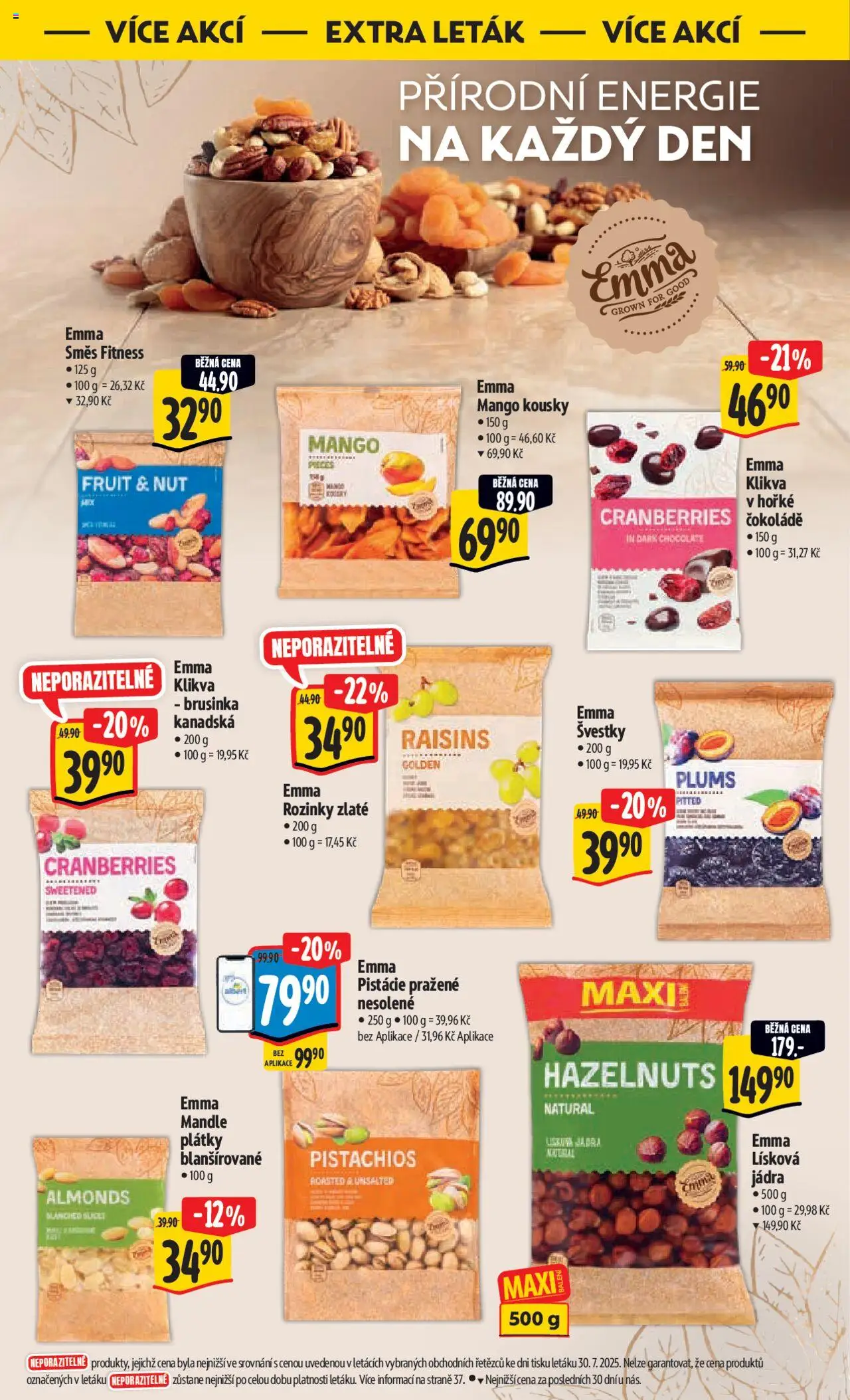 Albert leták - Hypermarket od 06.08.2025 | Strana: 51 | Produkty: Rozinky, Mango, Švestky, Mandle