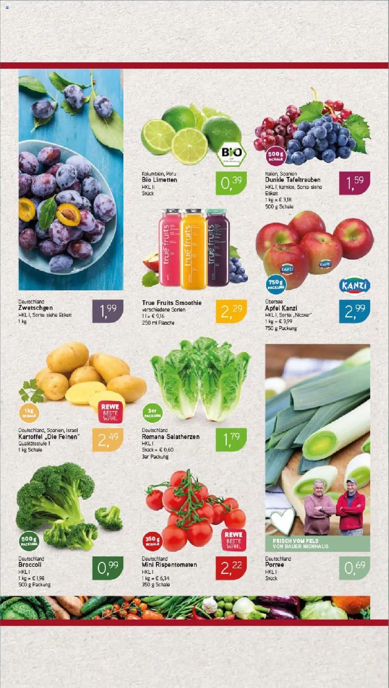 Rewe prospekt Berlin / Prenzlauer Berg	 - gültig ab dem 27.07.2025 | Seite: 8 | Produkte: Limetten, Äpfel, Zwetschgen, Apple