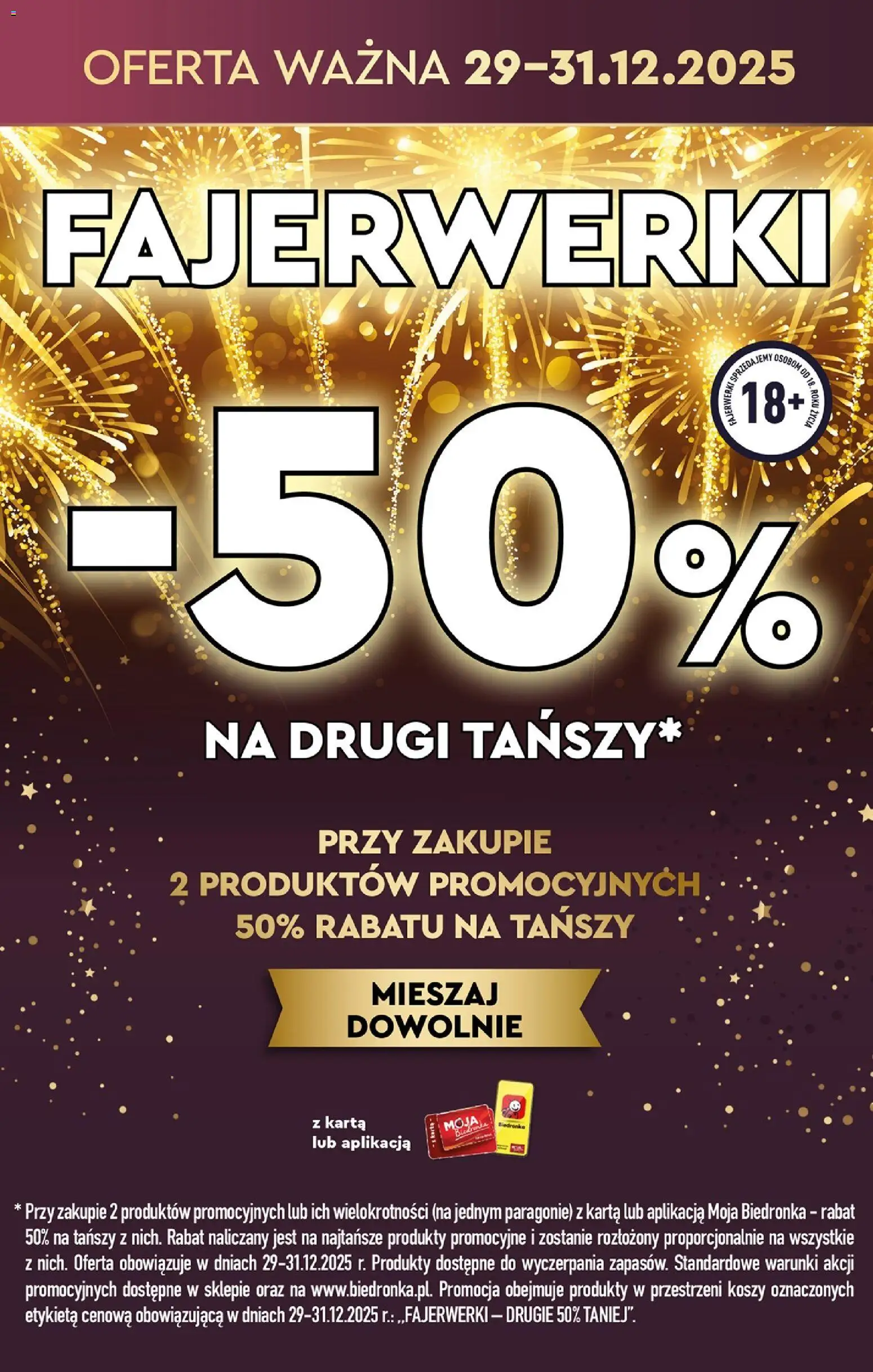 Biedronka gazetka od 29.12.2025 | Strona: 4 | Produkty: Karta, Fajerwerki
