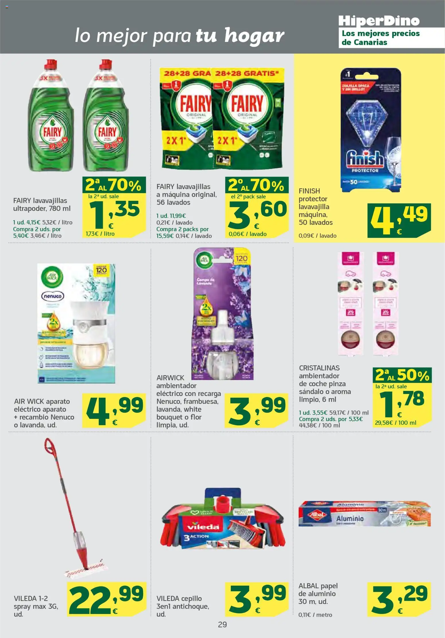 HiperDino folleto │ válido desde el 24.02.2026 | Página: 29 | Productos: Cepillo, Lavavajillas