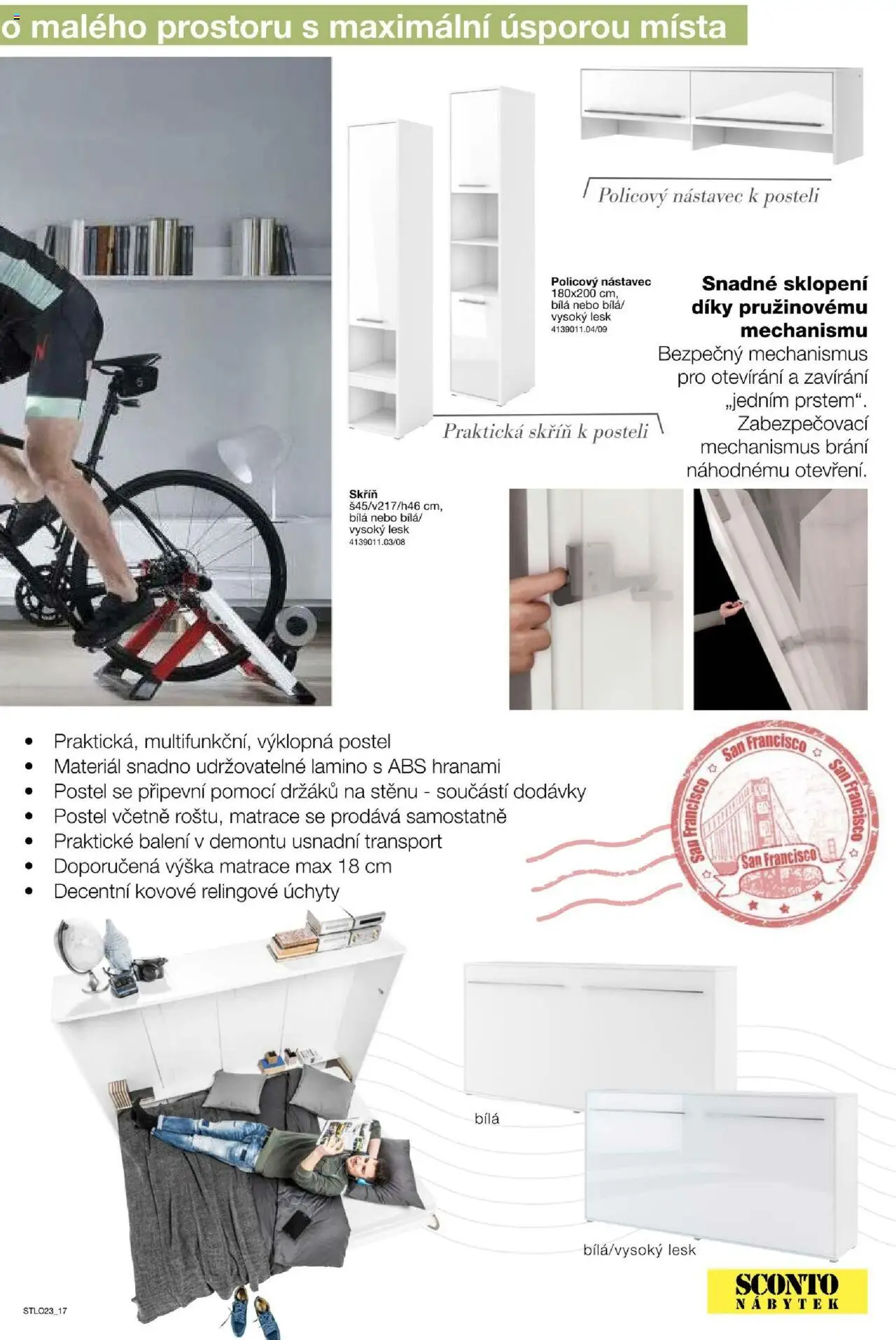 Sconto nábytek katalog - Ložnice od 01.01.2025 | Strana: 17 | Produkty: Nábytek, Postel, Matrace, Skříň