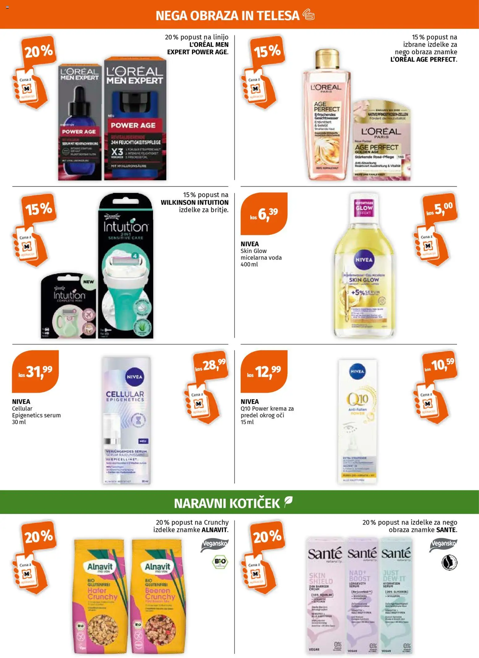 Novi Müller katalog ponudbe – veljaven od 20.04.2026 | Stran: 3 | Izdelki: Kos, Krema, Micelarna voda, Voda