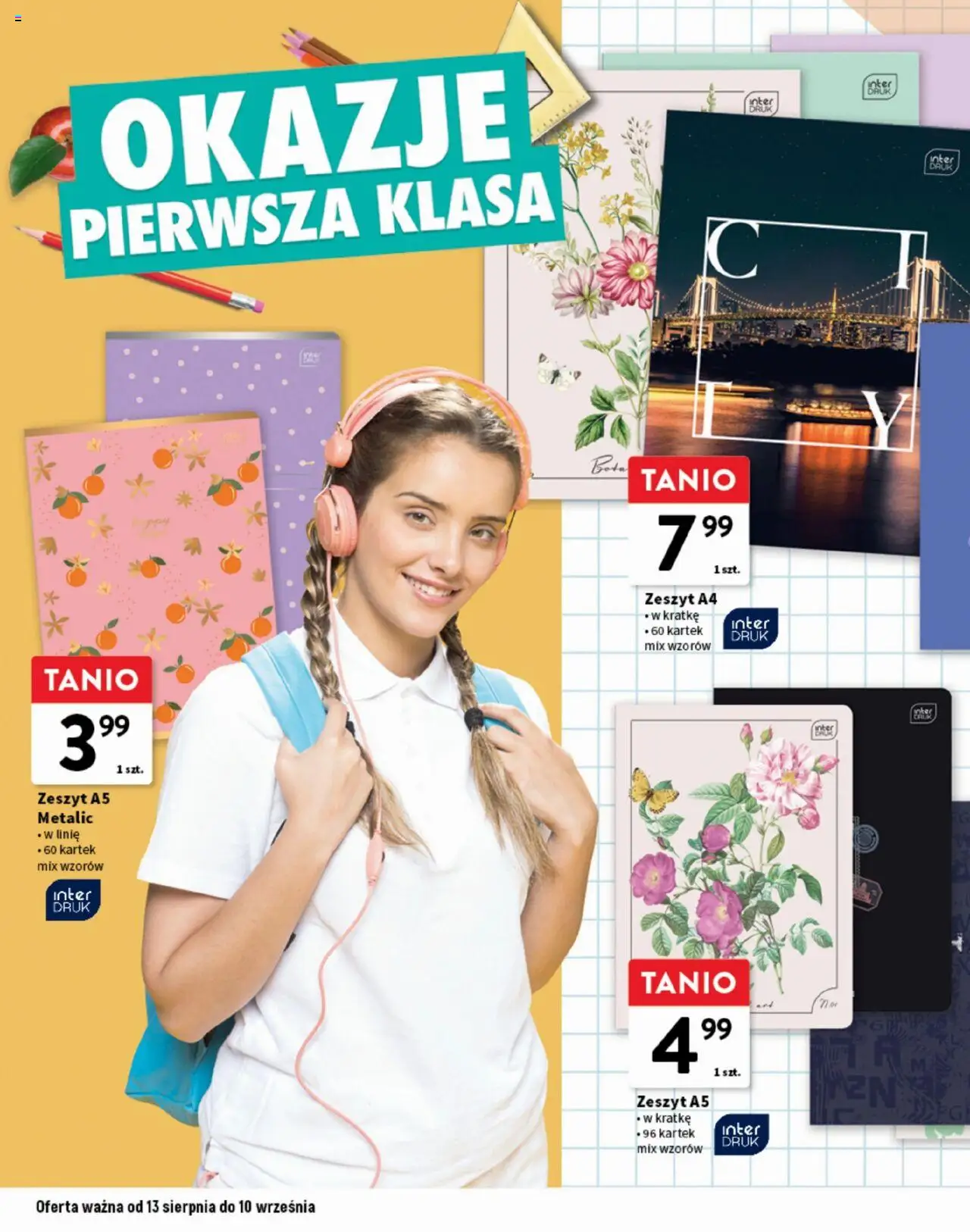 Intermarche Gazetka - Okazje pierwsza klasa od 13.08.2025 | Strona: 8 | Produkty: Zeszyt