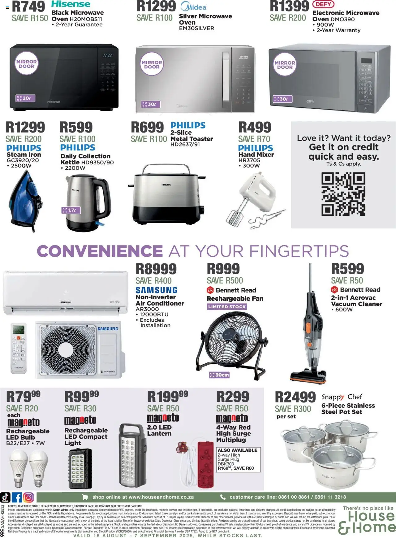 House and Home Specials │ valid from 18.08.2025 | Page: 12 | Products: Lantern, Oven, Iron, TV