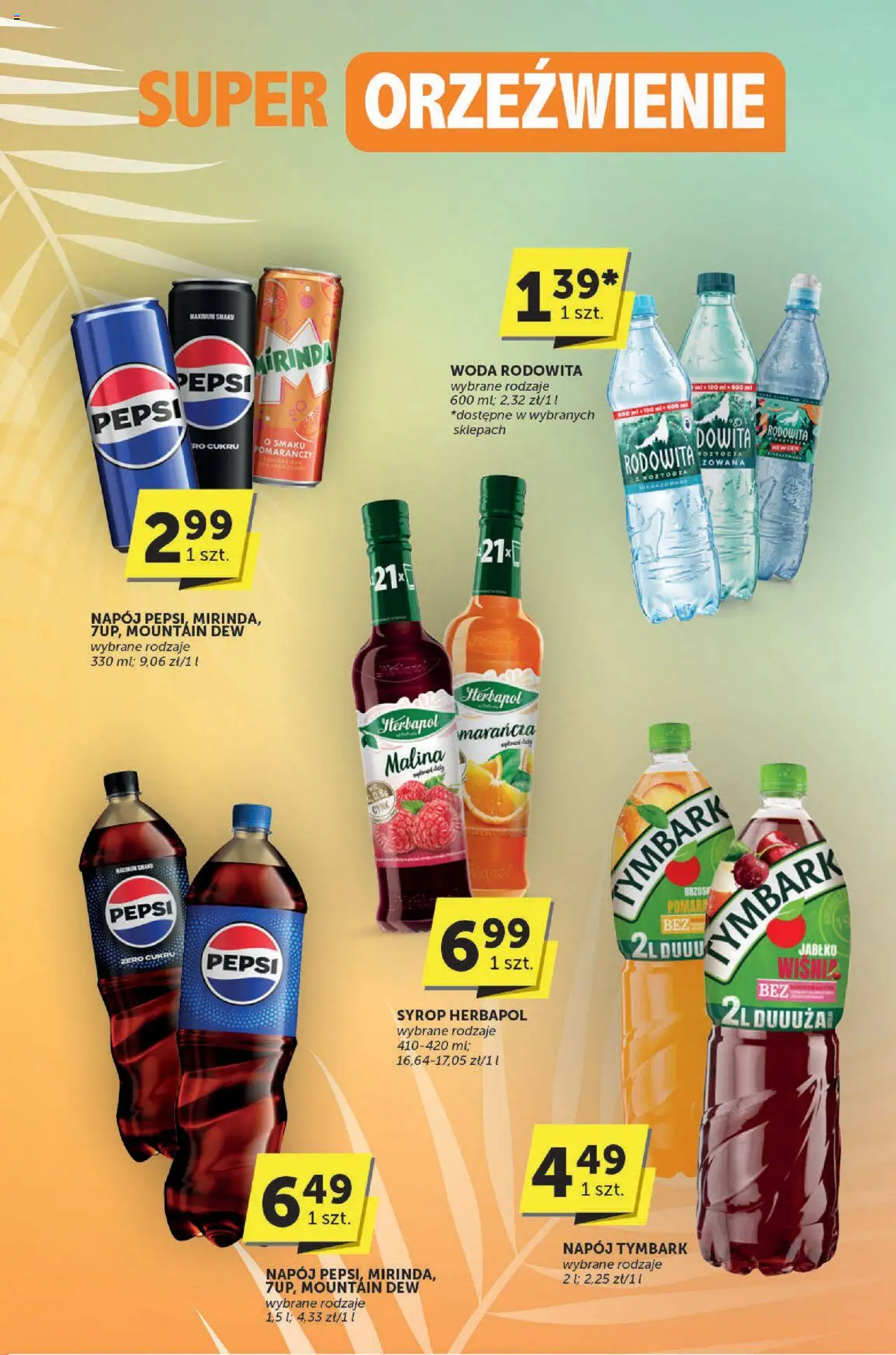 Groszek Gazetka - Katalog od 12.06.2025 | Strona: 25 | Produkty: Syrop, Malina, Pepsi, Woda