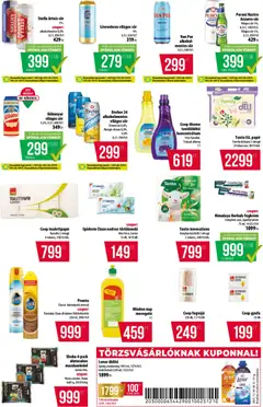 COOP Akciós újság - amely érvényes a következő dátumtól: 04.12.2025 | Oldal: 11 | Termékek: Alkohol, Macskaeledel, Nedves törlőkendő, Stella artois