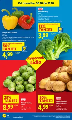 Pogląd oferty "Polskie ziemniaki jadalne mączyste, 2,5 kg Polish floury potatoes" - ważna od 30.10.2025 | Strona: 28 | Produkty: Bell, Ziemniaki