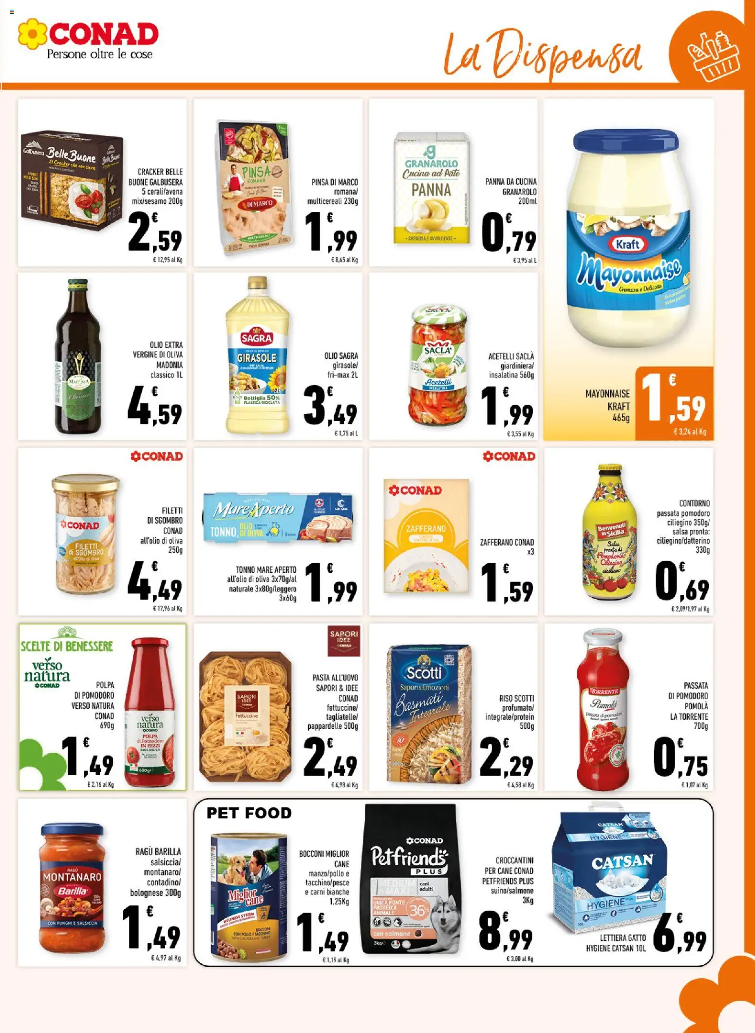 Volantino Conad del 01.12.2025 | Pagina: 11 | Prodotti: Pomodoro, Funghi, Passata di pomodoro, Fettuccine