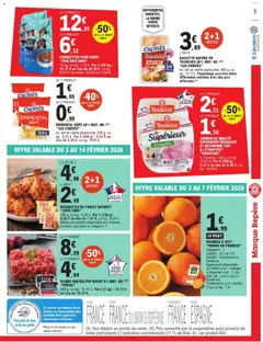 E.Leclerc - Prévisualisation de ORANGES À JUS(4) "PANIER DU PRIMEUR", Catégorie : 1. Calibre : 6/7 ou 7/8. Variété : Salustiana ou Naveline. 2 kg valide à partir de 03.02.2026 | Page: 3