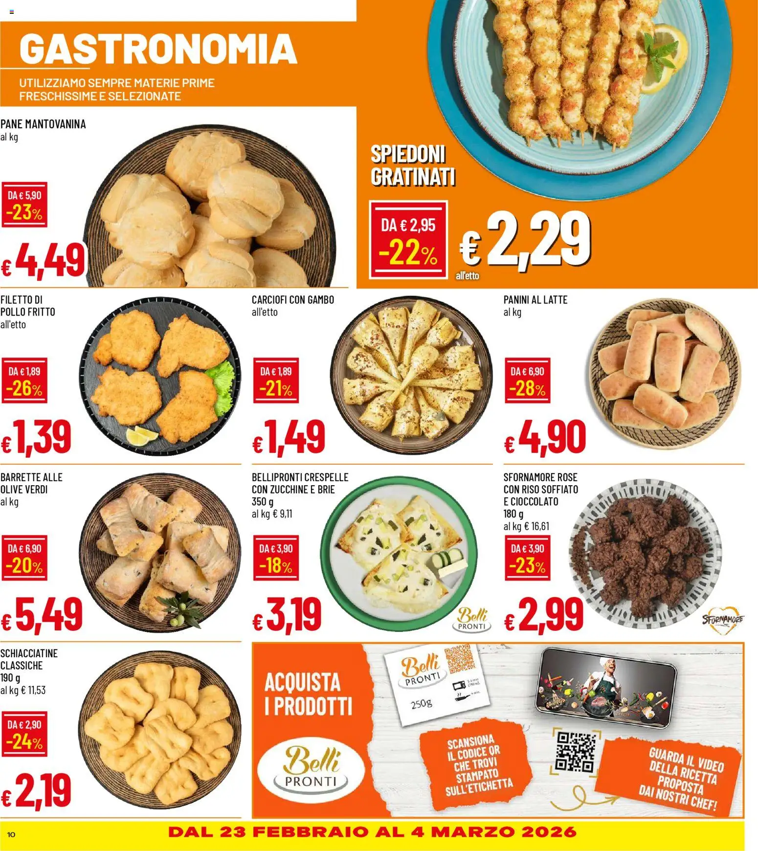 Volantino Galassia del 19.02.2026 | Pagina: 10 | Prodotti: Pollo, Latte, Carciofi, Zucchine