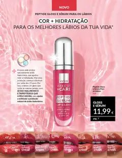 Pré-visualização PEPTIDE GLOSS E SÉRUM PARA OS LÁBIOS, Gloss e sérum para os lábios com ácido hialurónico e tripeptídeos. válido de 01.02.2026 | Página: 7 | Produtos: Gloss, Sérum