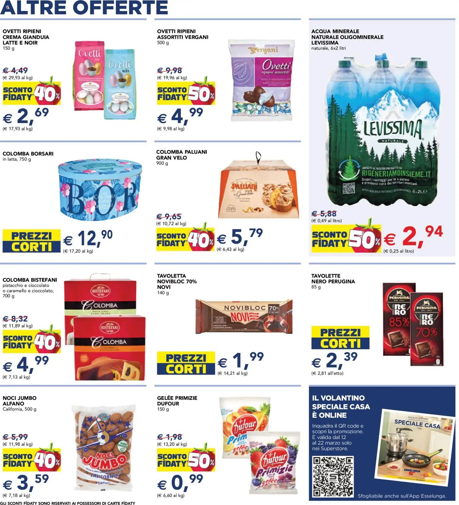 Volantino Esselunga S del 12.03.2026 | Pagina: 11 | Prodotti: Crema, Acqua, Latte, Noci