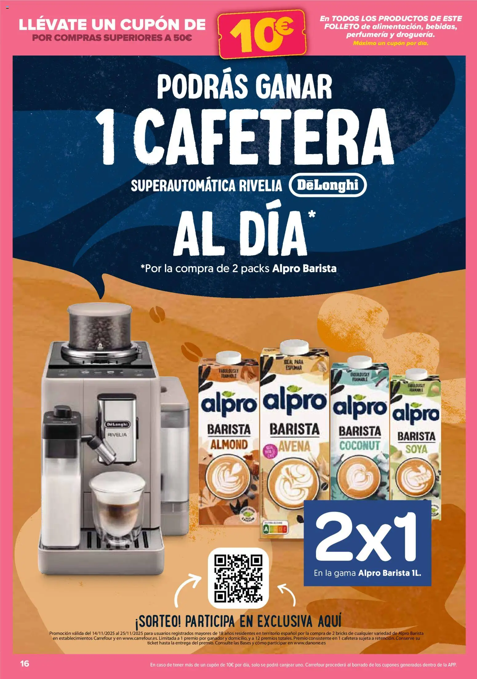Carrefour folleto │ válido desde el 14.11.2025 | Página: 16 | Productos: Cafetera