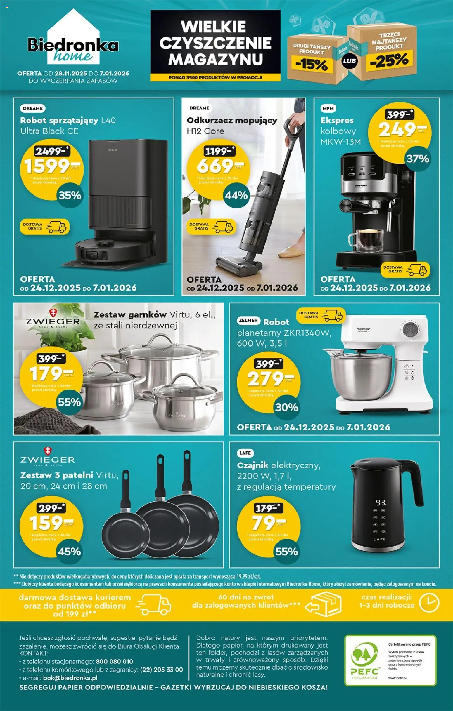 Biedronka gazetka - Home od 27.12.2025 | Strona: 6 | Produkty: Odkurzacz, Robot, Cleaner, Robot sprzątający