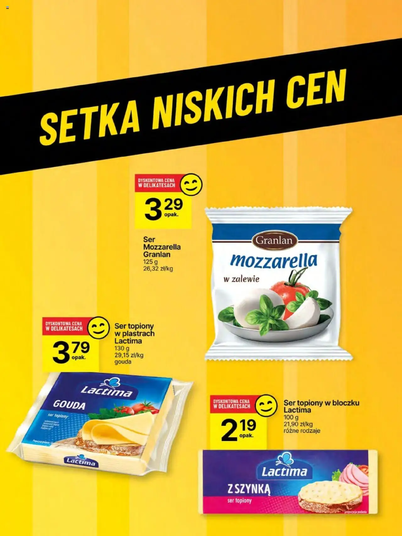 Delikatesy Centrum Gazetka - Sklepy Własne od 12.06.2025 | Strona: 55 | Produkty: Ser topiony w plastrach, Ser topiony, Szynka, Mozzarella