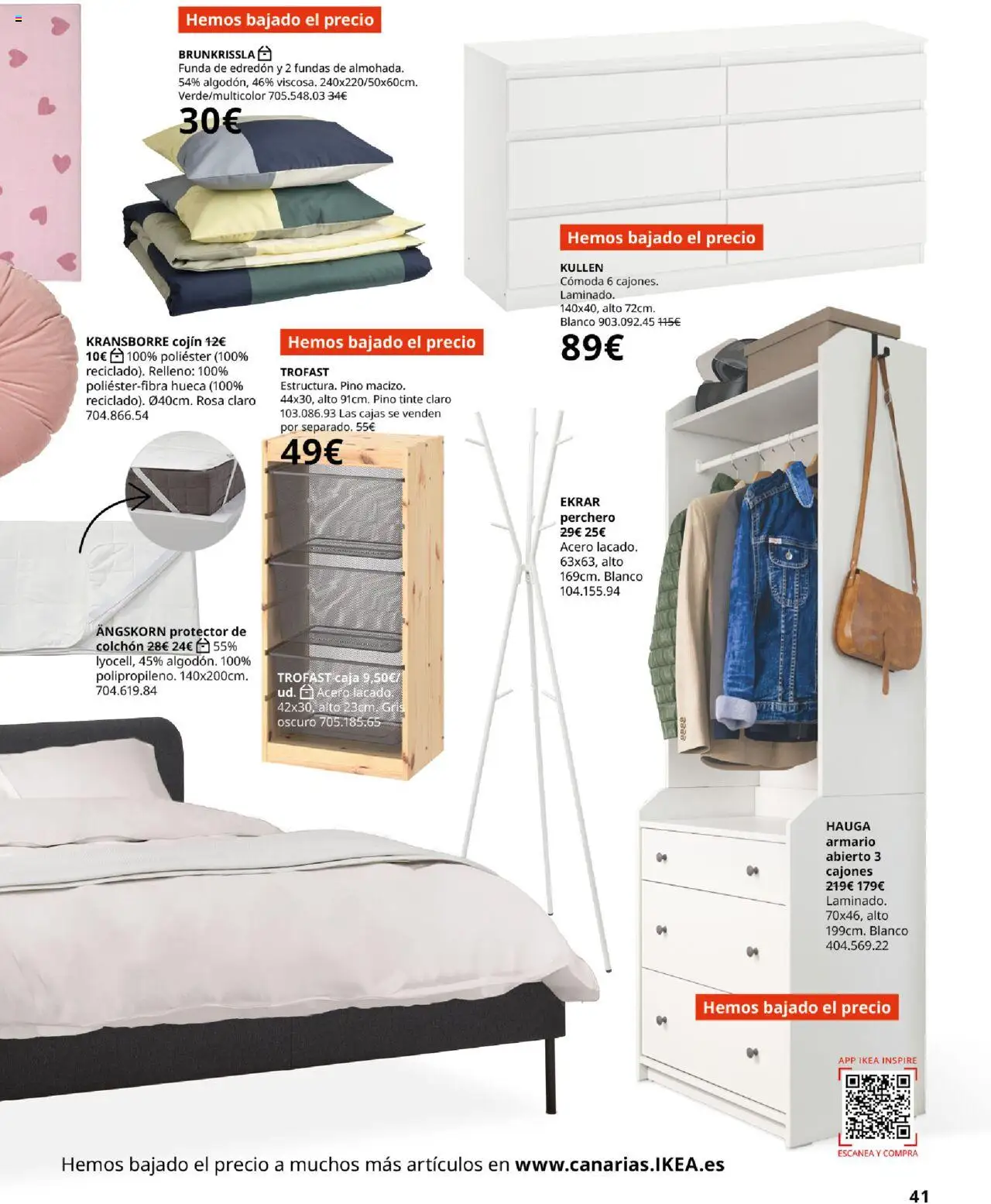 Catálogo IKEA Dormitorios │ válido desde el 04.02.2025 | Página: 41 | Productos: Perchero, Tinte, Armario, Caja