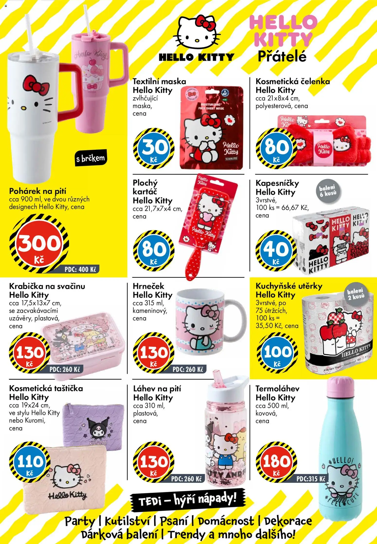 TEDi leták od 13.03.2026 | Strana: 20 | Produkty: Kuchyňské utěrky, Kosmetická taštička, Láhev, Maska