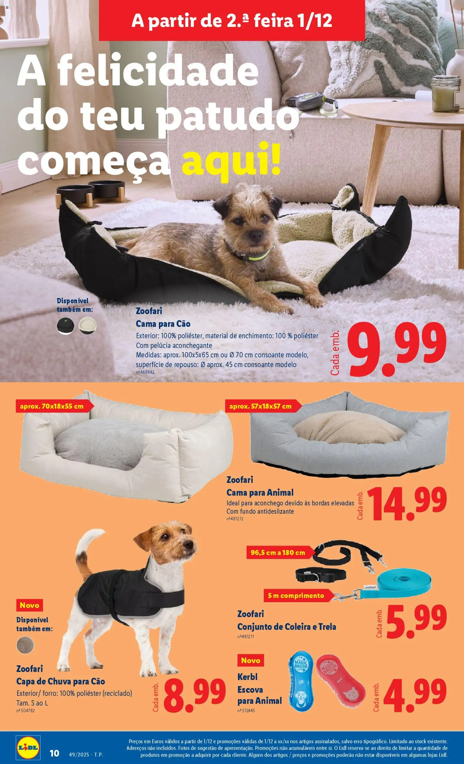 Lidl Novidades │ válido de 01.12.2025 | Página: 10 | Produtos: Capa de chuva, Cama