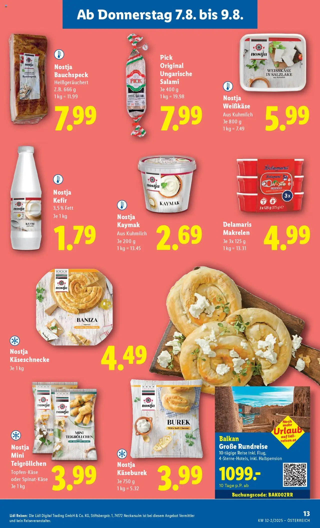 Lidl Flugblatt - Altenmarkt im Pongau, St. Johann im Pongau, Zell am See gültig ab 07.08.2025 | Seite: 15 | Produkte: Salami