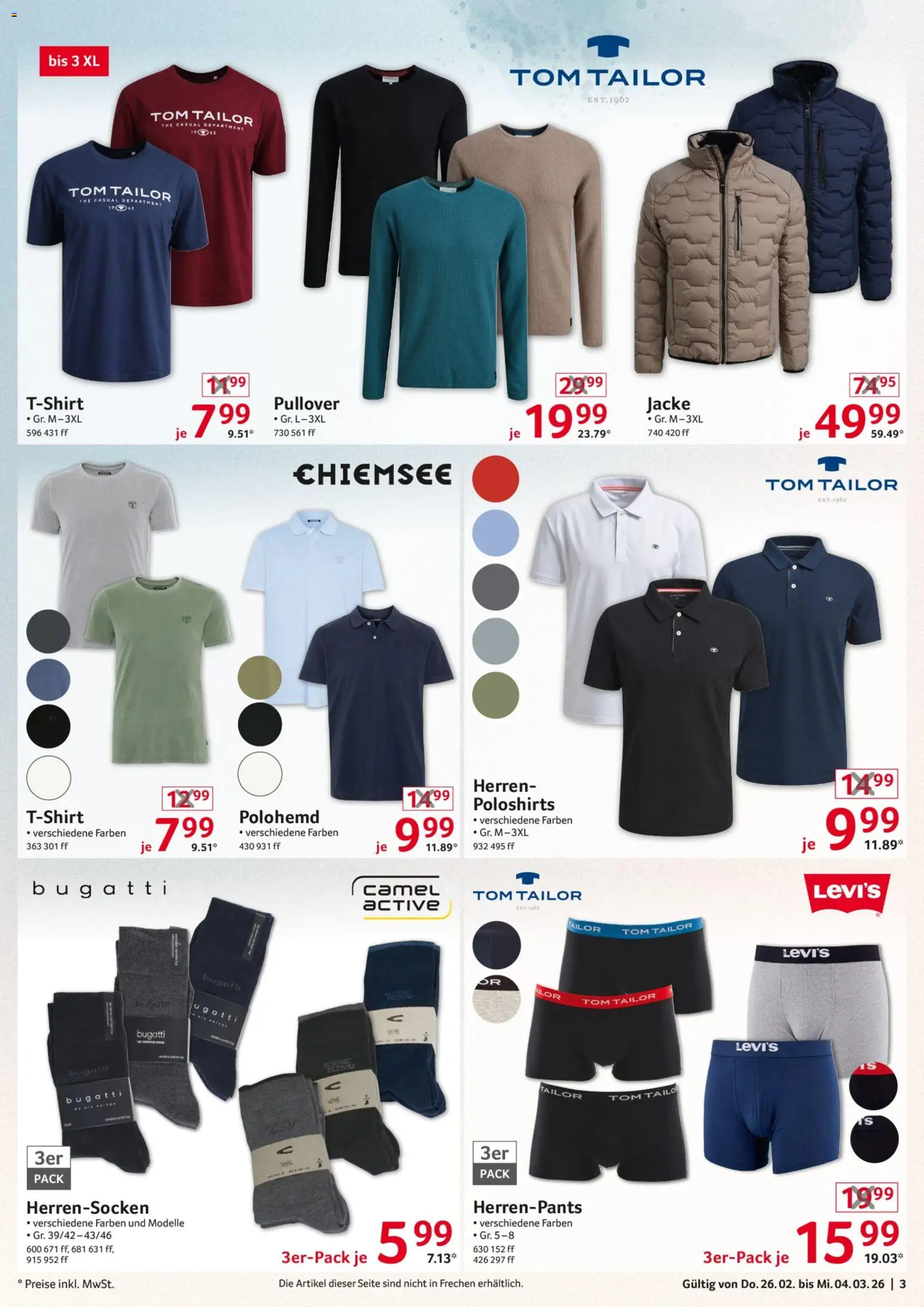 Selgros  Non Food – gültig ab 26.02.2026 | Seite: 3 | Produkte: Pullover, Jacke