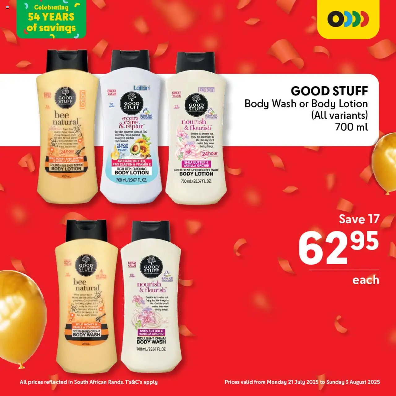 Makro Birthday Price-Drop Personal Care │ valid from 21.07.2025 | Page: 3 | Products: Shower, Cream, Body wash, Lotion