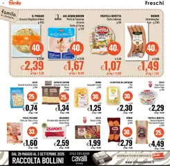 Volantino Famila del 17.07.2025 | Pagina: 8 | Prodotti: Pane, Gnocchi, Pecorino Romano, Pecorino