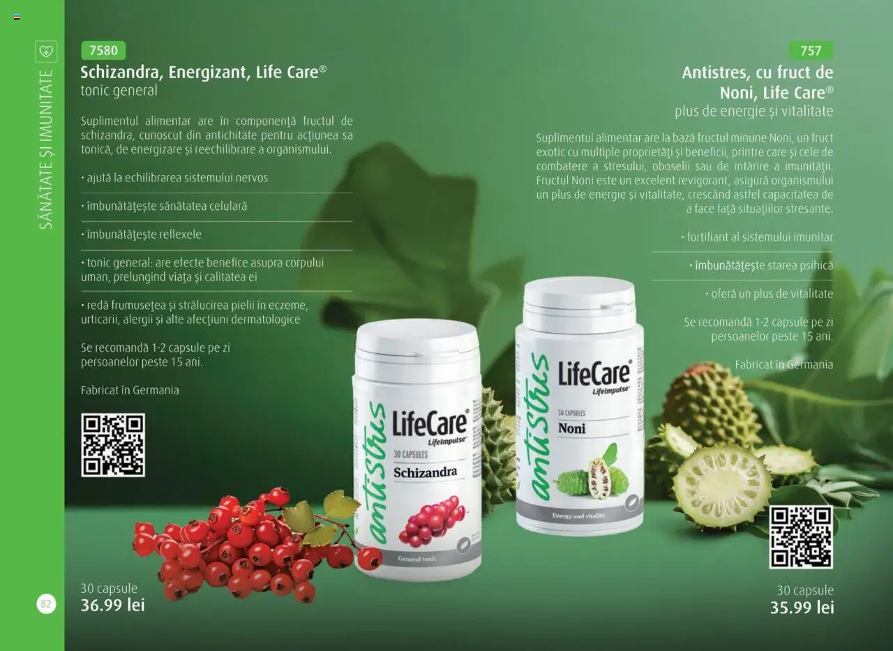 Life Care catalog - Aprilie/Octombrie – valabil de la 01.04.2025 | Pagină: 84 | Produse: Pește