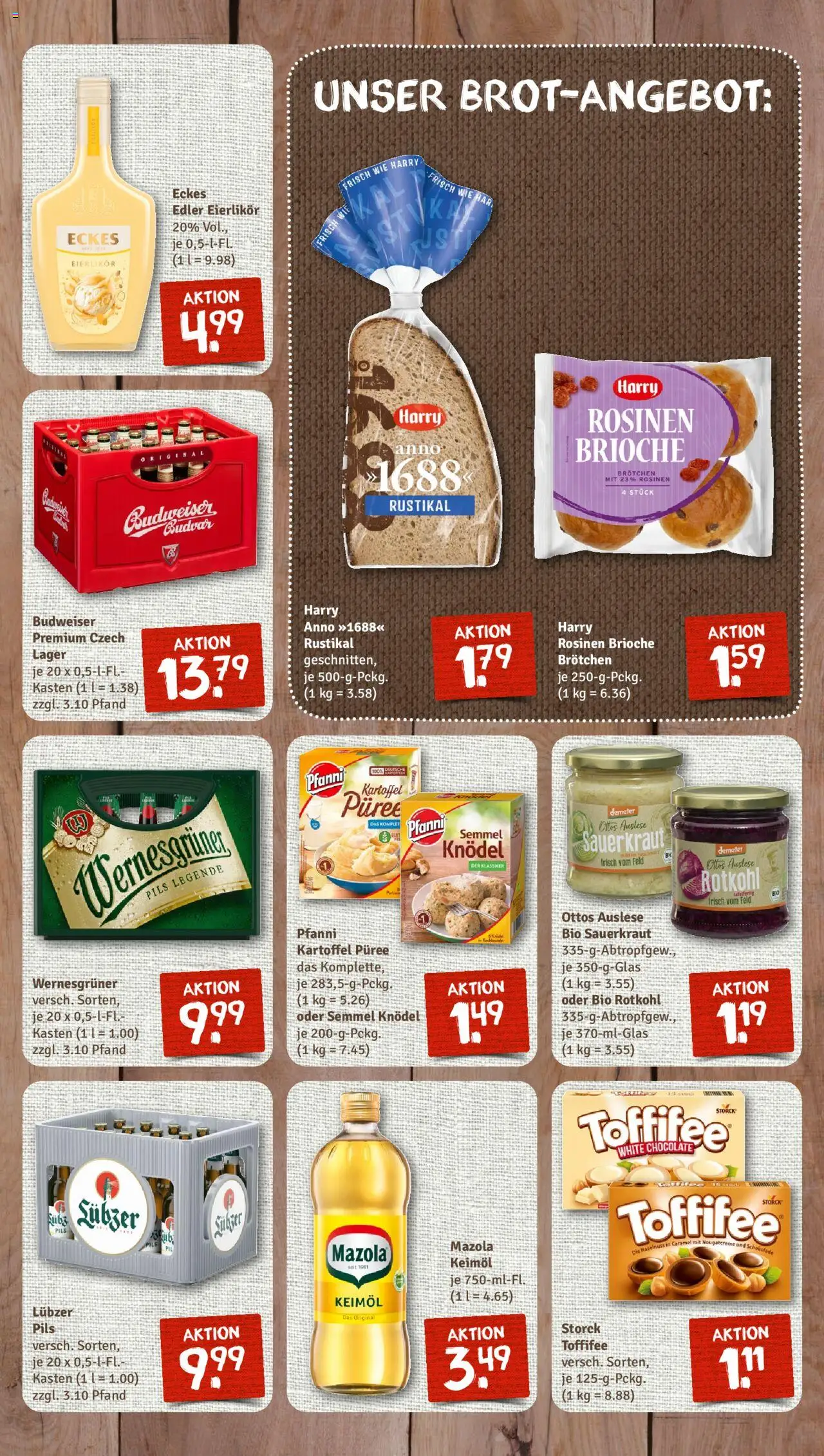 Nahkauf Prospekt – gültig ab 14.09.2025 | Seite: 7 | Produkte: Pils, Wernesgruner, Toffifee, Budweiser