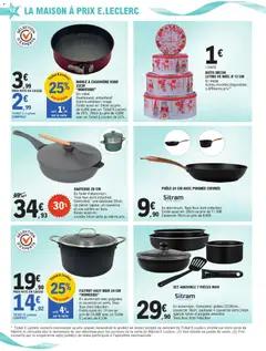 E.Leclerc - Prévisualisation de E.Leclerc Cadeaux - preparation de noël valide à partir de 04.11.2025 | Page: 12 | Produits: Poêle, Charnière, Poignées, Panier