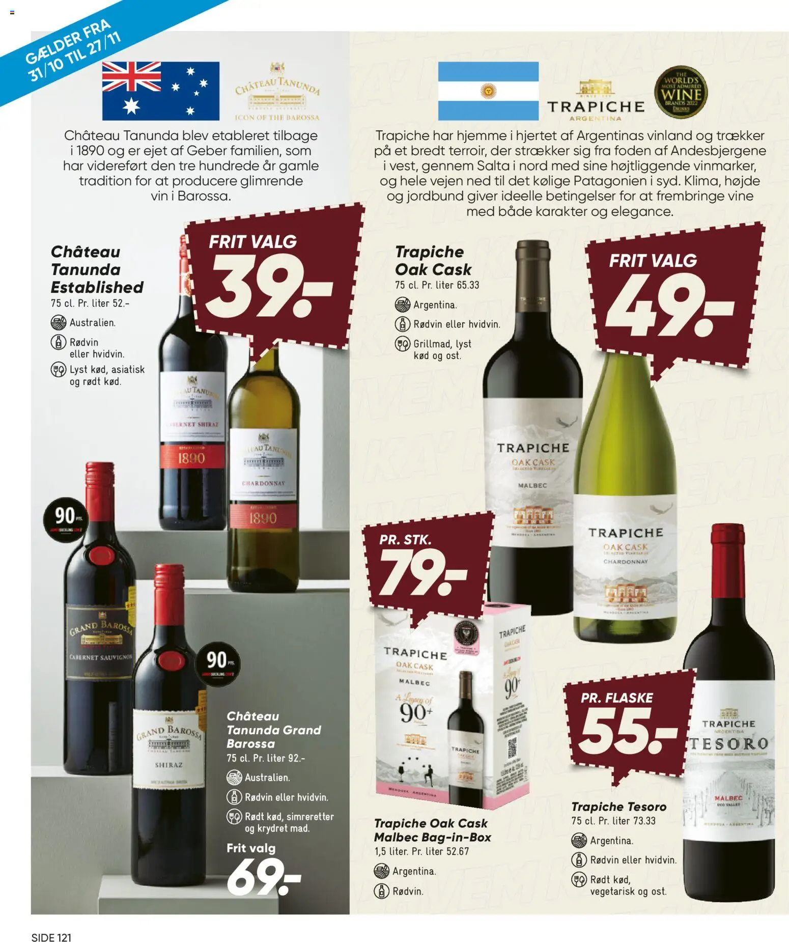 Bilka tilbudsavis – gyldig fra 01.11.2025 | Side: 121 | Produkter: Vin, Søm